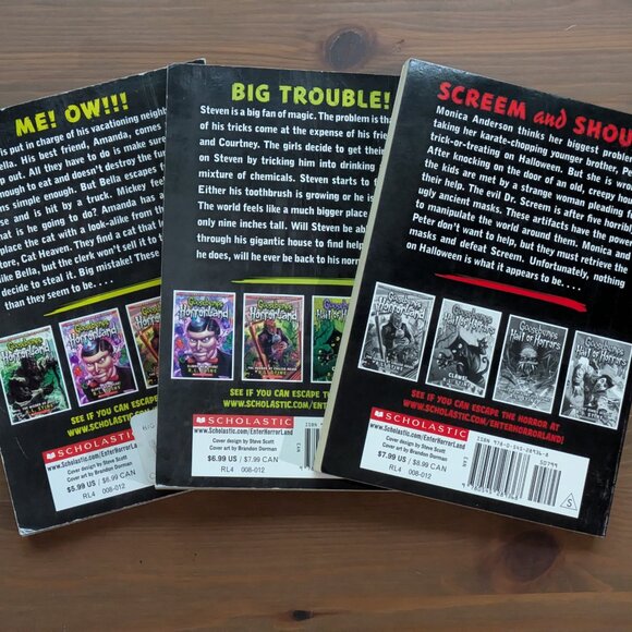 GOOSEBUMPS Hall of Horrors 1-3 Paperback Set - RL Stine Kids Horror Book Lot - Picture 2 of 3
